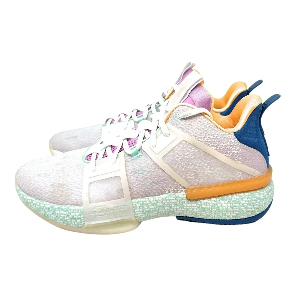 ANTA Impact 1 Basketball Shoes Men Size 13 Mid-Top Ceramic Green Pink Kyrie